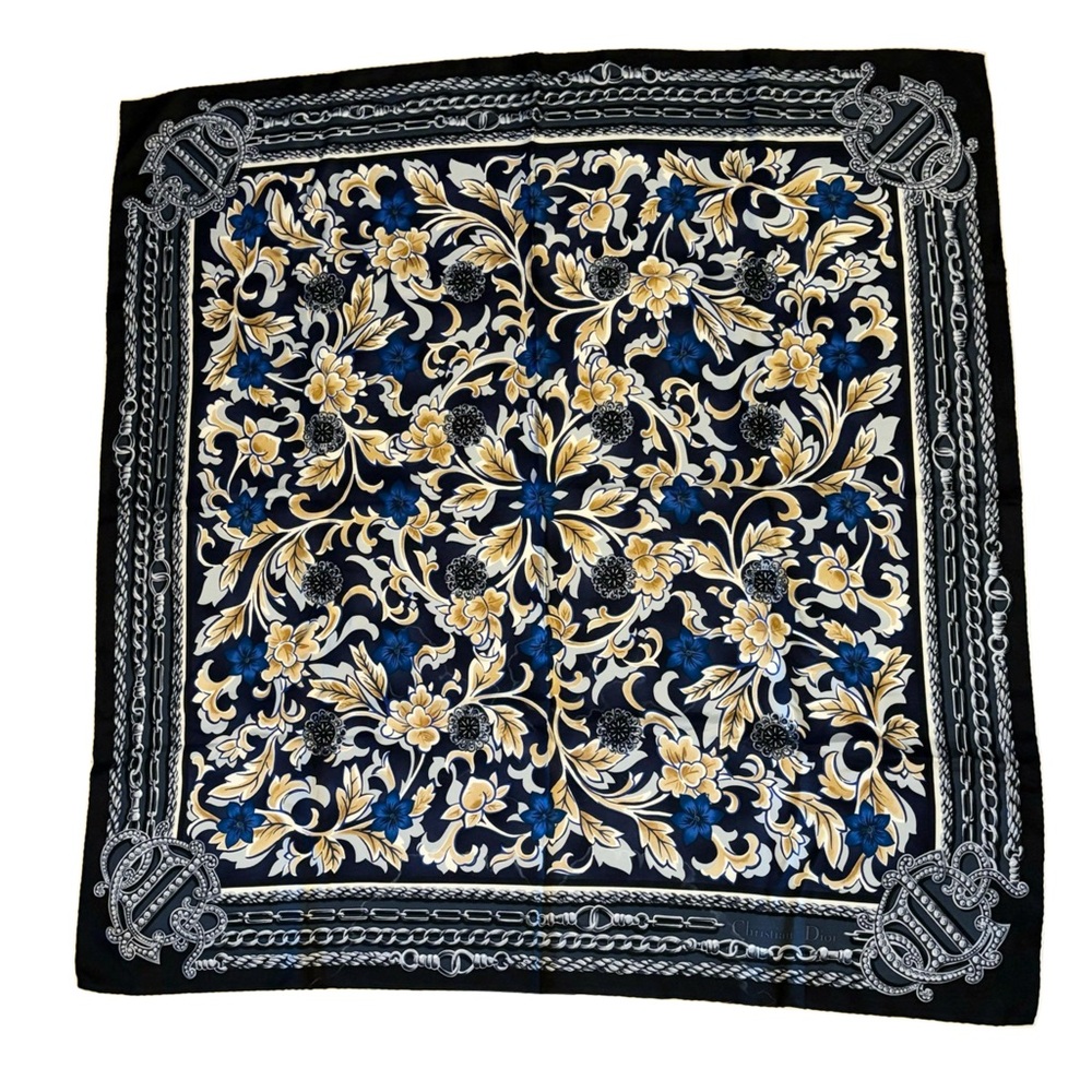 Vintage Silk Christian Dior Scarf